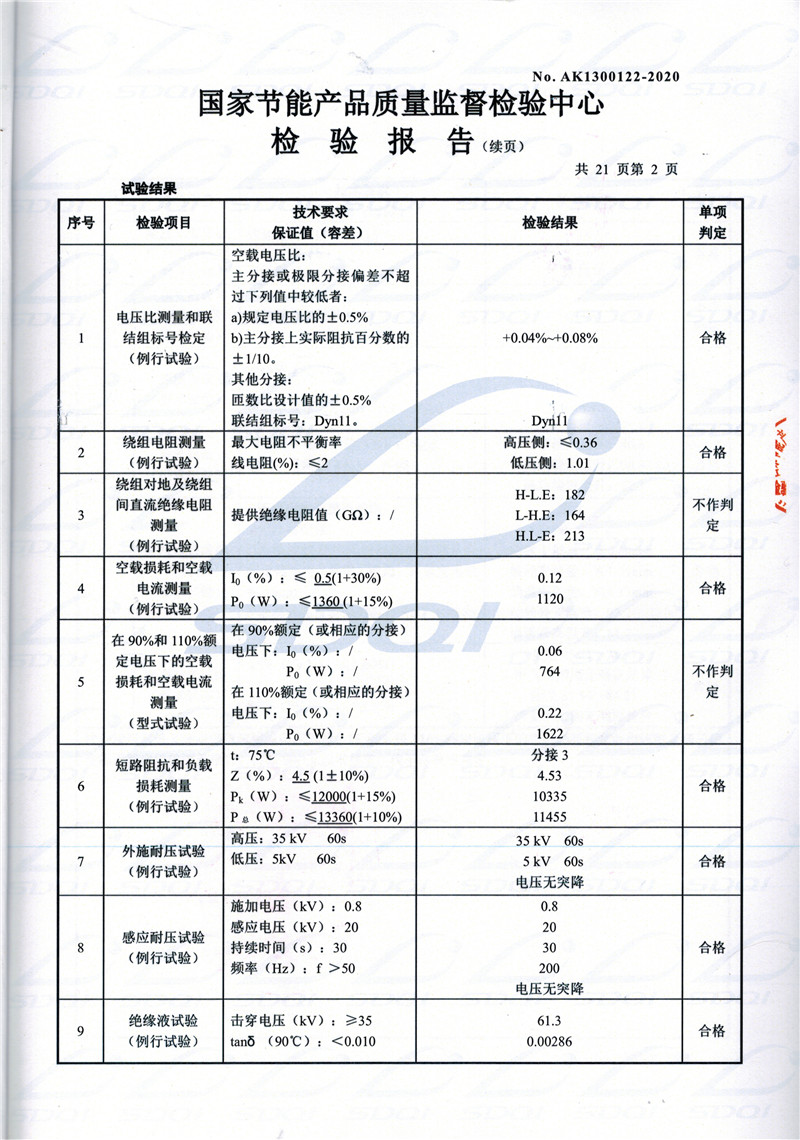 高低压试验报告-S11-1250大厂大厂大厂油浸式变压器-2.jpg